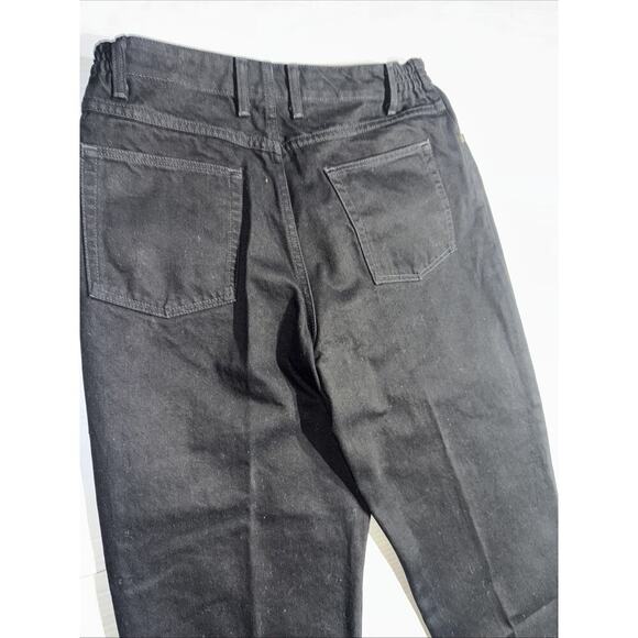 LL Bean Women's Jeans Sz 16 Reg Denim Original Fit Relaxed Cotton Black - Picture 12 of 12